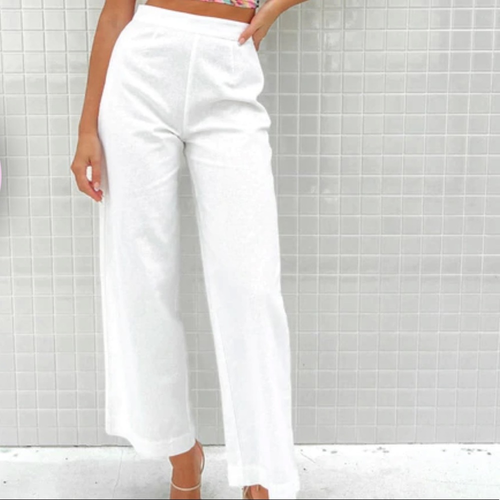 New beginning boutique julia linen pants AU6